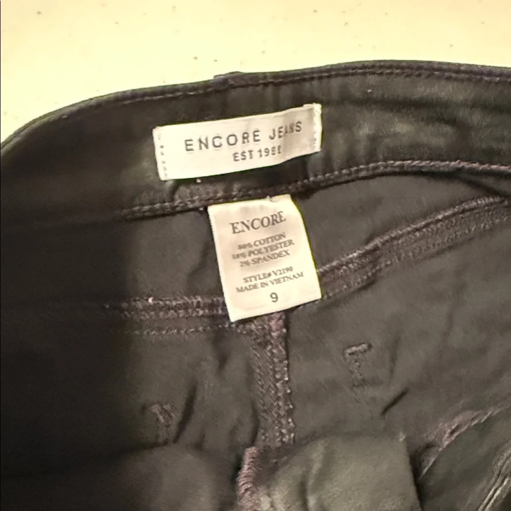 Encore Jeans Women's Black Chinos